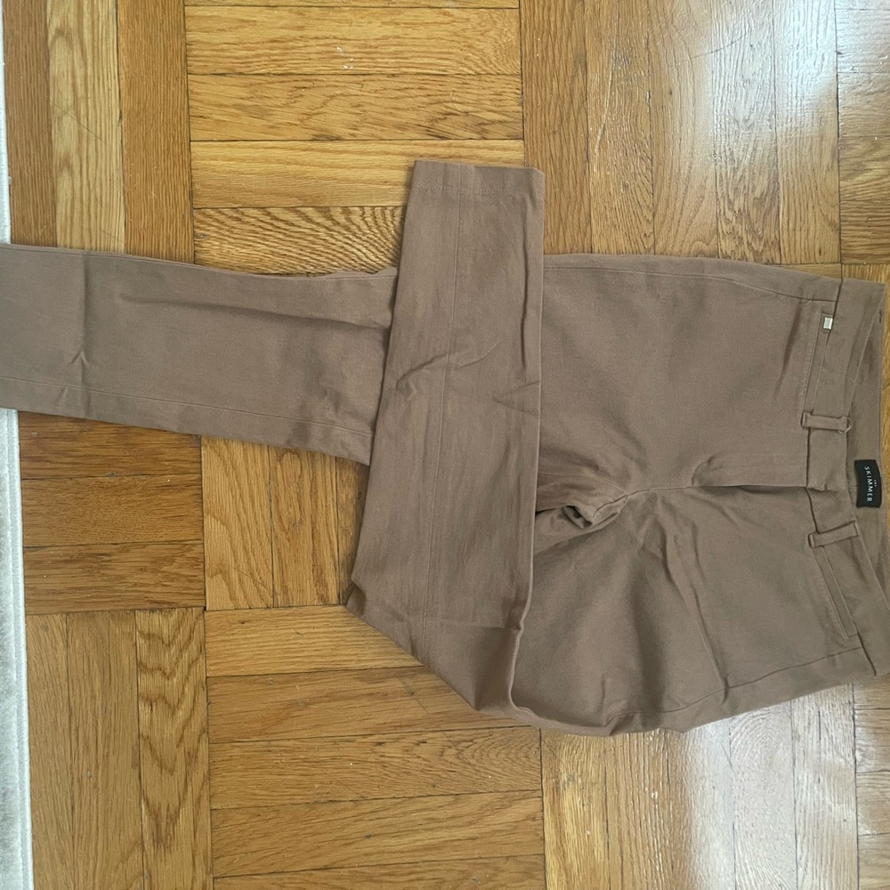 Brown Slim Fit Pants